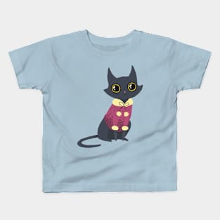 Cozy cat red Kids T-Shirt